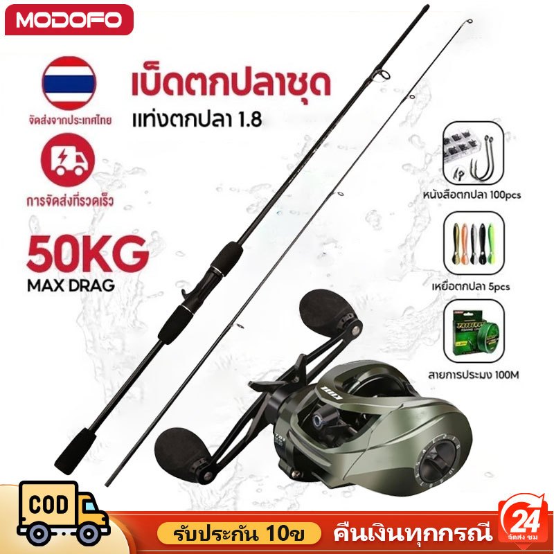 รอกเบส รอกเบสหยดน้ำ รอกสปินนิ่ง รอกหยดน้า แรงลาก 30 กก.- ซื้อวันนี้รับ ประกัน 30ปีทันที! ตกปลาครบชุด