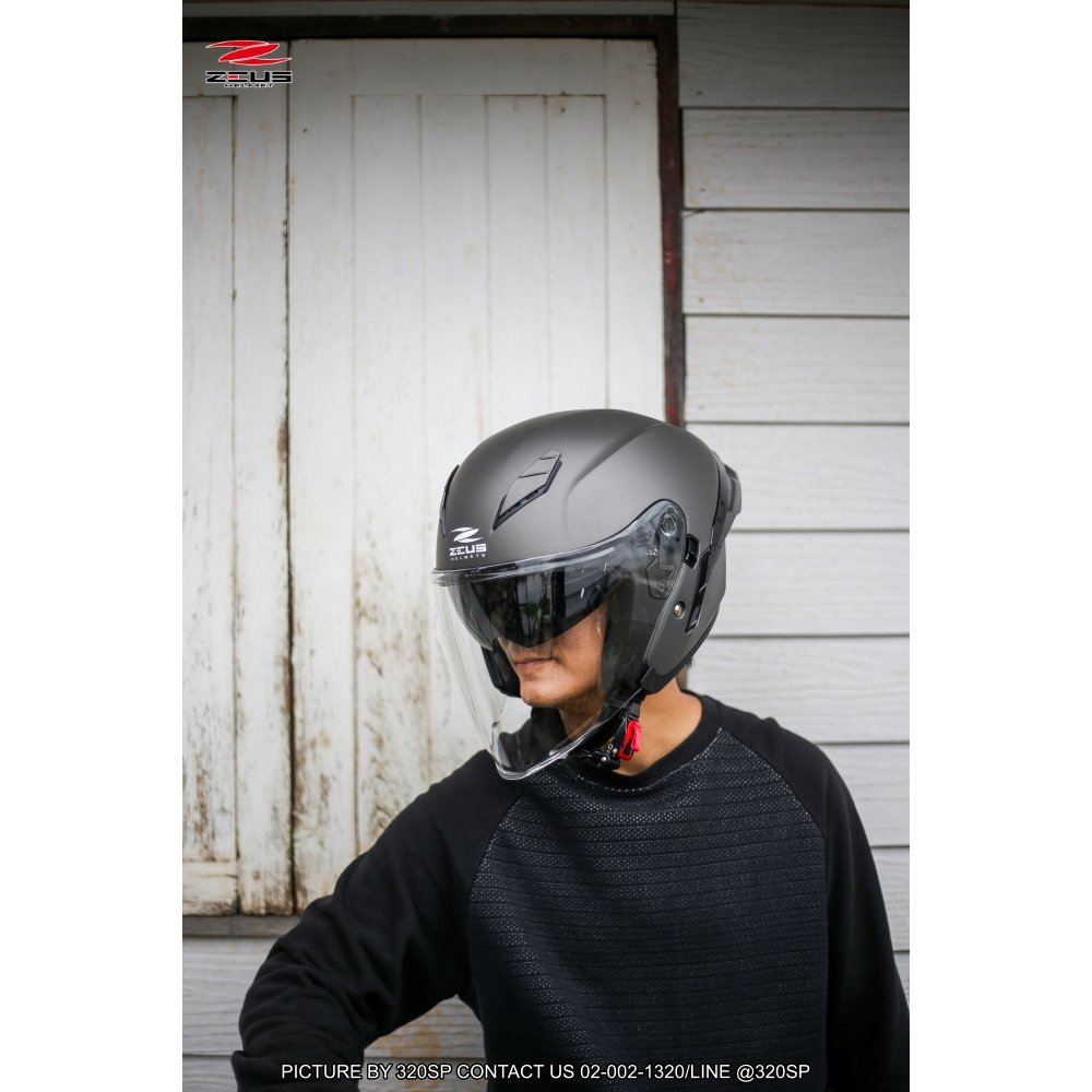 แถมฟรีสปอยเลอร์!! หมวกันน็อคครึ่งใบ ZEUS รุ่น ZS-631 ของใหม่ 2025 ส่งไว!! 320SP!!!!! - รูปที่ 3
