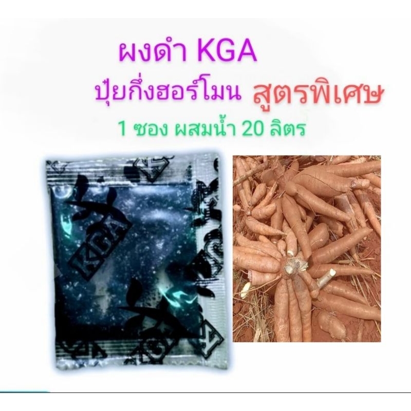 ‼️KGA ผงดำ‼️(ปุ๋ยกึงฮอร์โมน)