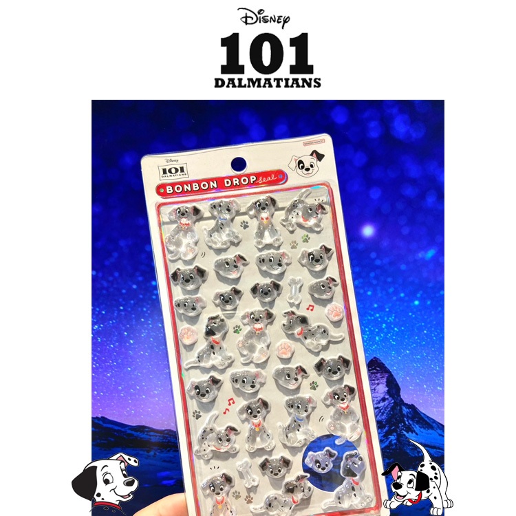 พร้อมส่ง สติ๊กเกอร์ BonBon Drop Disney 101 Dalmatians (หมาลายจุด) แท้ 100%