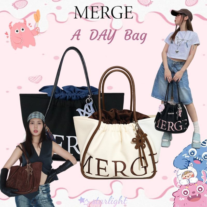 พร้อมส่ง💥Merge A Day bag กระเป๋าถือ สะพายข้าง Merge กระเป๋า Merge กระเป๋า ของแท้💥✨