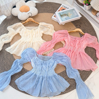 เสื้อแขนยาวสม้อค (อก 32-45 ) Yaya-ผ้าโรซี่