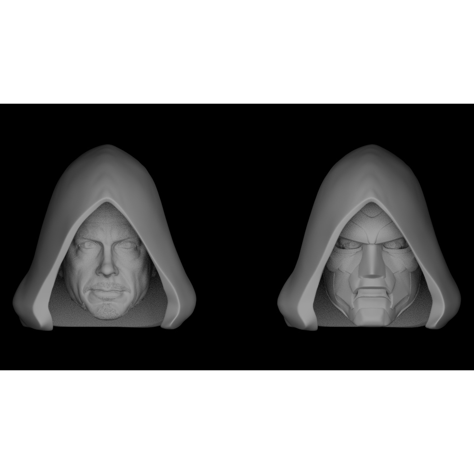 Dr.Doom (Robert downey jr) - Headsculpt for Action Figures 3D print model