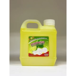น้ำยาล้างจาน ขนาด 1000 ML 1 แกลลอน สีเหลืองกลิ่นมะนาวซันไล