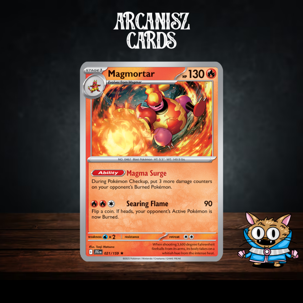 Magmortar Pokemon Journey Together 021/159 การ์ดโปเกม่อนภาษาอังกฤษ