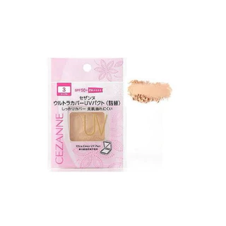 🇯🇵(พร้อมส่ง/แท้)🇯🇵แป้งผสมรองพื้น(สีชมพู) Cezanne Ultra Cover UV Foundation Powder SPF 50+/PA++++