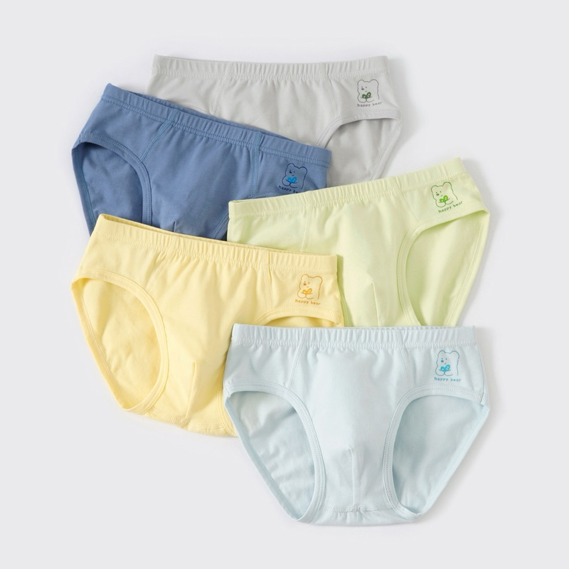 เซ็ตกางเกงในผ้าคอตตอนสำหรับเด็กผู้ชาย 5 ตัวB156