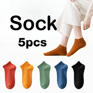 Boqi Factory ถุงเท้าข้อสั้นหมี ลายการ์ตูน สั้น 1แพ็ค 10 คู่ คละสี Sock