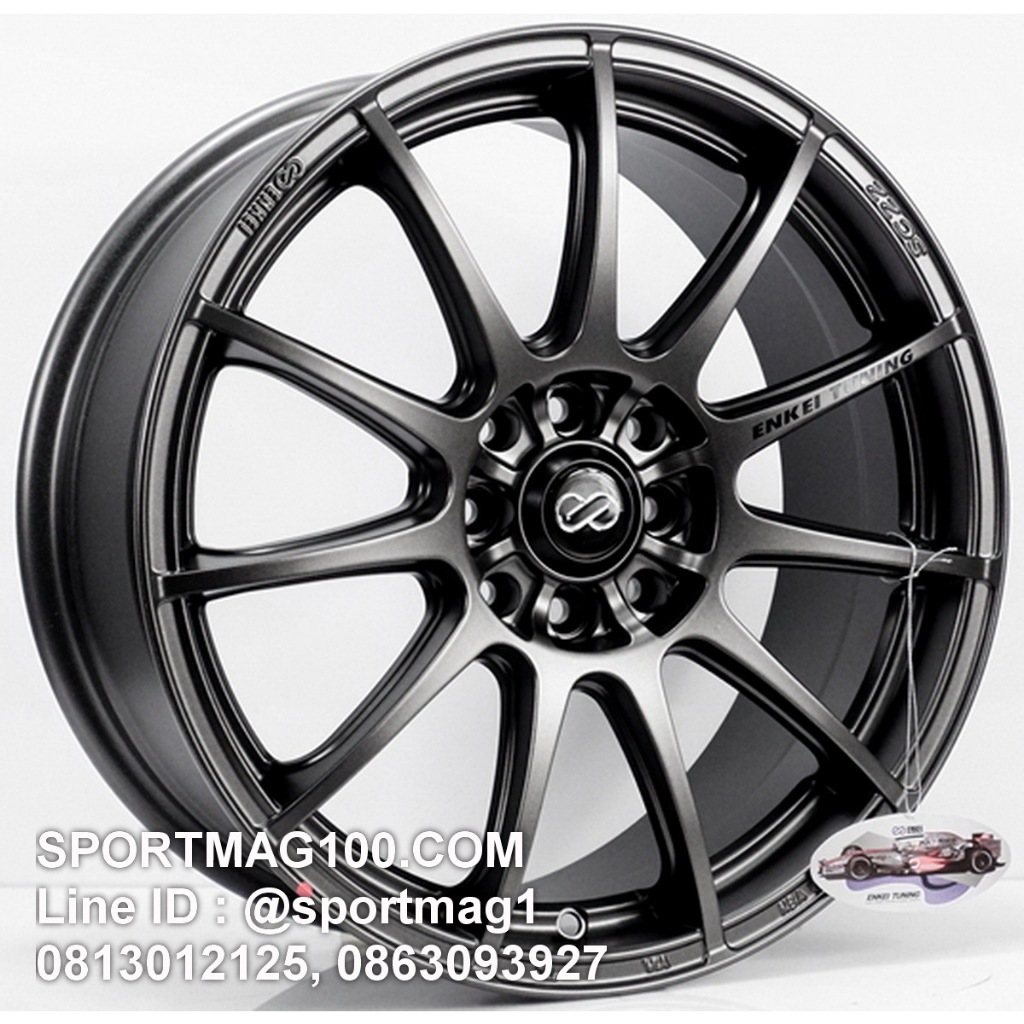 ล้อแม็กซ์ ENKEI SC22 ขอบ17นิ้ว 4รู100/114 สีกันด้าน กว้าง7นื้ว ET40 [22053]