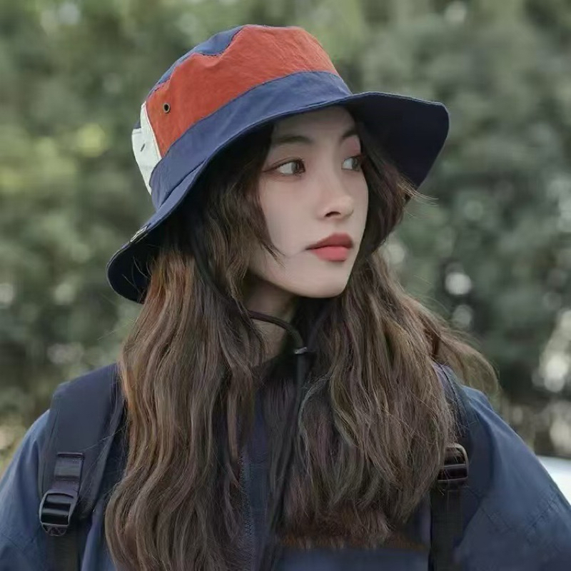 หมวกปีนเขา หมวกเดินป่า แห้งเร็ว สีสลับ สไตล์ญี่ปุ่น ระบายอากาศ ป้องกันแสงแดด ขนาดมาตรฐาน(1295) - รูปที่ 2