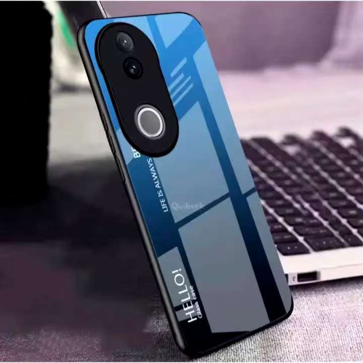 Case V50 เคสเงาไล่สี สำหรับ Vivo V50 คสกระจกสองสี ขอบนิ่ม TPU CASE
