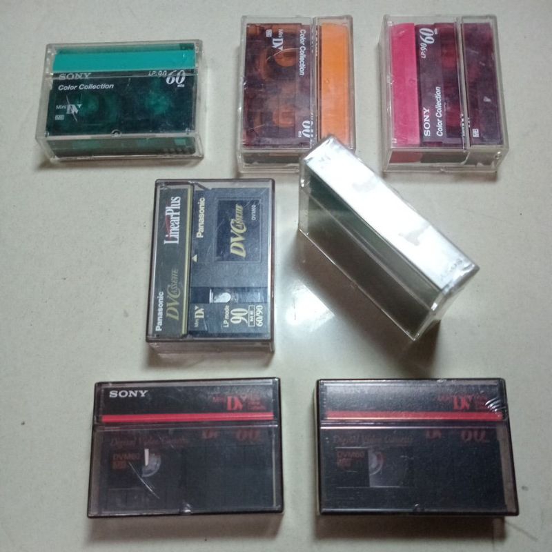 มือ2 และ มือ1 ม้วนเทปวีดีโอ 8mm. sony DV60/made in japan,เทปVideo 8 mini dv 60นาที,jvc EC-45,JVC-45 
