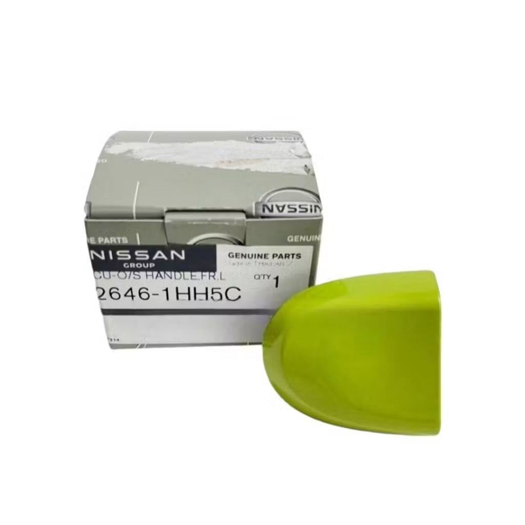 ฝาครอบมือเปิดประตู (ตัวสั้น) หน้าซ้าย,หลัง NISSAN March (สีเขียว) (ของแท้) 82646-1HH5C