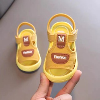 M-FASHION04 รองเท้าเด็กหัดเดิน,รองเท้าแตะพื้นนิ่มสำหรับเด็ก