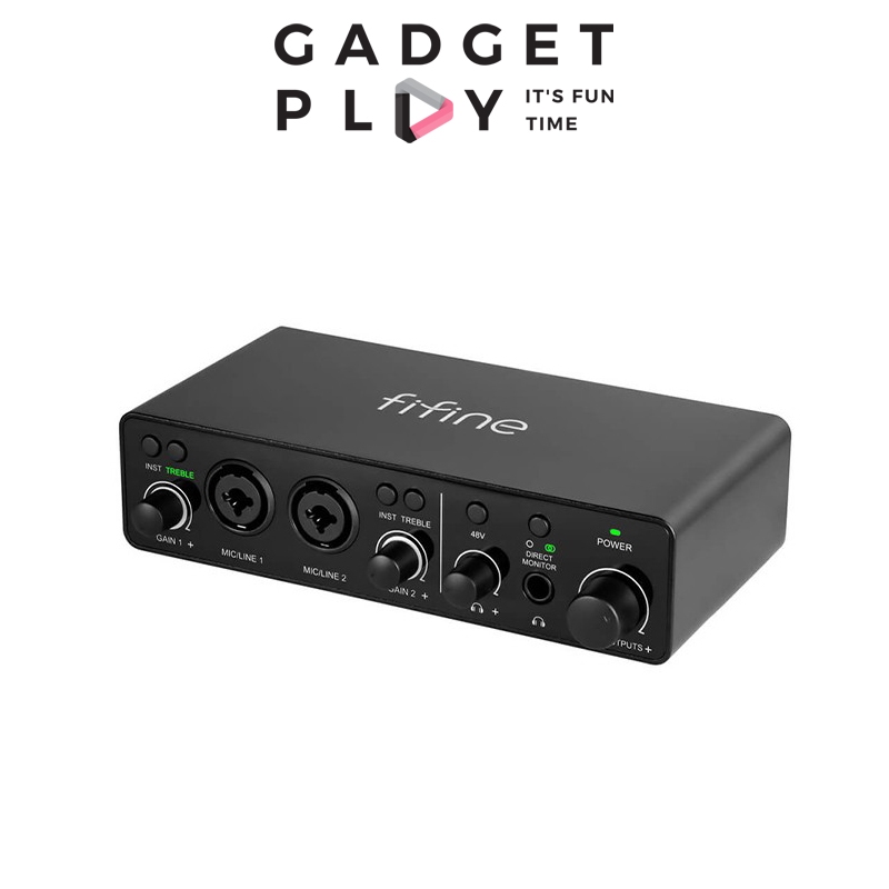 [กรุงเทพฯส่งด่วน] FIFINE AmpliTank Ampli3 ออดิโออินเตอร์เฟส 2 XLR/Combo IN + Headphone Monitoring