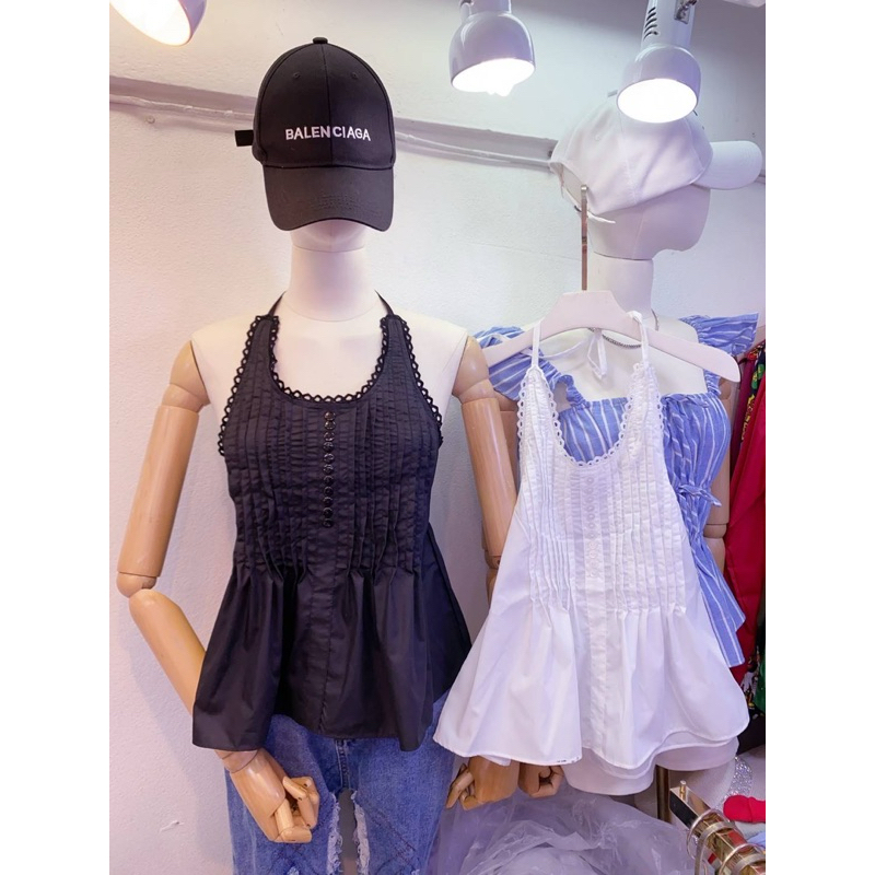 📌ReeYa Top เสื้อคล้องคอ2สีสุดสวยและคลาสสิค