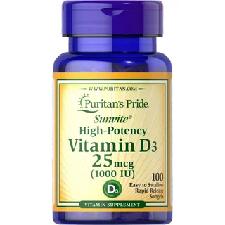 Puritan's Pride vitamin d3 วิตามินดี vitamin d