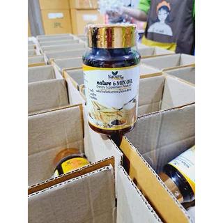 (6กระปุก) แบรนด์แท้ 💯 น้ำมัน 6 สหาย น้ำมันสกัดเย็น 6 Mix Oil งาดำ รำข้าว มะพร้าว งาขี้ม้อน ดาวอินคา