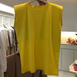 FASHION.61 เสื้อยืดแขนกุด คอกลม เสื้อยืด สไตล์เกาหลี รุ่น W6798