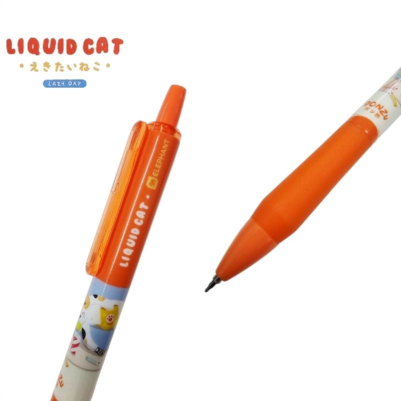 Elephant ลิควิทแคท ปากกาเจล LIQUID CAT V.2 ขนาด 0.38 มม. และ 0.5 มม. หมึกสีน้ำเงิน (ราคาต่อ 1 ด้าม) ราคา ถูกที่สุด ดีลบีเคเค แกลเลอรีภาพที่ 6