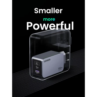 UGREEN Nexode Pro 65-160W 3-Port GaN อะแดปเตอร์ หัวชาร์จ Super Fast Charging 3in1