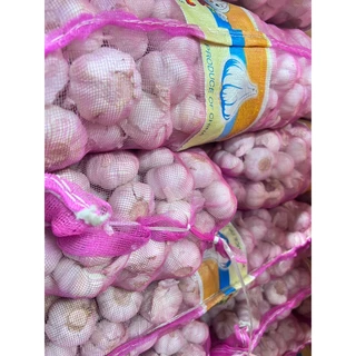 กระเทียมจีนหัวใหญ่ หัว4.5cm กระเทียมปิงปองยกกระสอบ น้ำหนัก9.5-10กิโลกรัม
