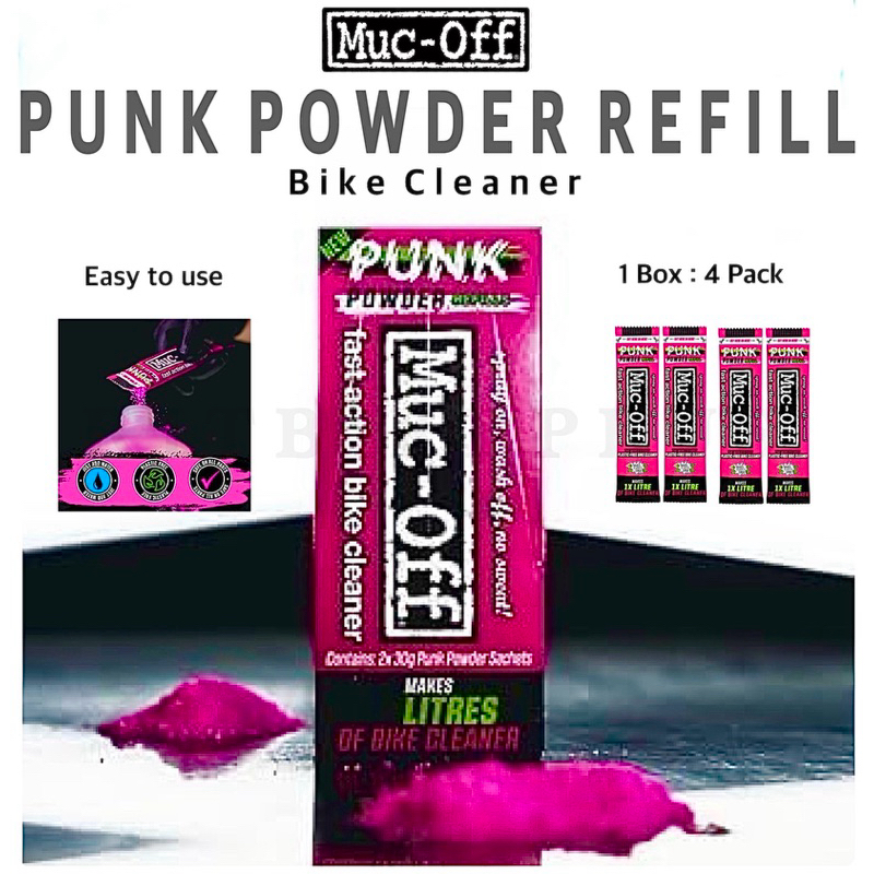 NEW2025 ผงน้ำยาทำความสะอาดจักรยาน MUC-OFF PUNK POWDER BIKE CLEANER (Product of England) 1 ถุงผสมน้ำ 1ลิตร