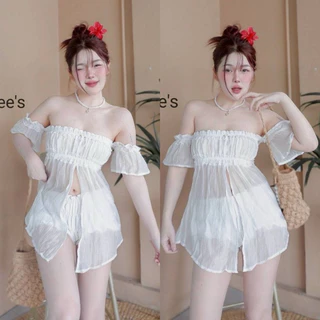 🔥aimorn_shop🔥เสื้อปาดไหล่ ผ้า rossy(ผ้าบาง)ใส่สบาย ใส่แล้วสาวหวานสุดๆ ทรงสวยมากงานฮิตมาแรง