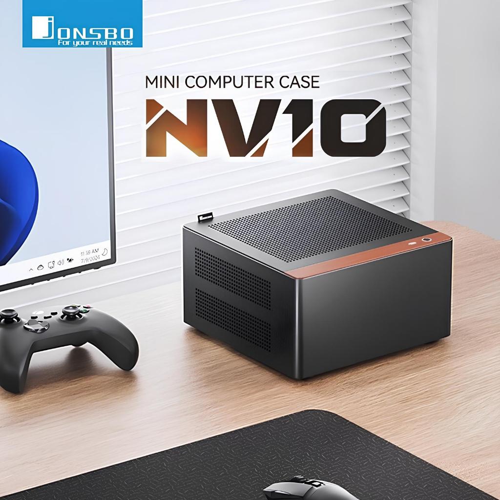 ตัวสุดท้าย ส่งด่วน NV10 iTX ตั้งได้นอนได้ เล็กสุดๆ สีดํา ของแท้ ประกันศูนย์ไทย Case Jonsbo MINI