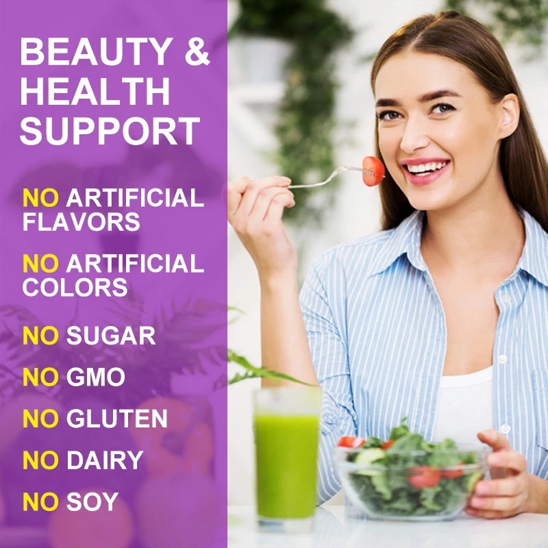 Biotin Collagen 25000mg เสริมผม เล็บ ผิวหนัง มัลติวิตามิน thumbnail 9