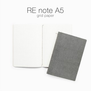 labrador REnote A5 (grid) สมุดโน๊ตปกหนังแท้รีไซเคิล A5 (ตารา…