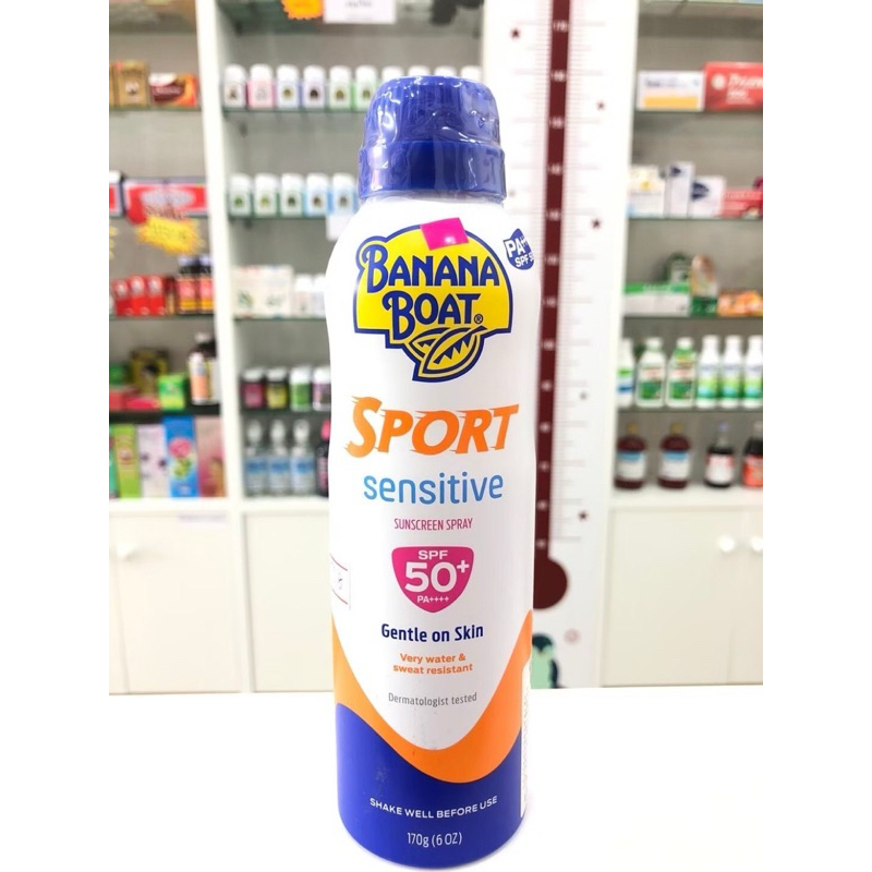 Banana Boat 💛🍌 Simple protect sport Sunsceen สเปร์ 170g SPF 50+++ สะดวกในการใช้ พวกพาง่าย