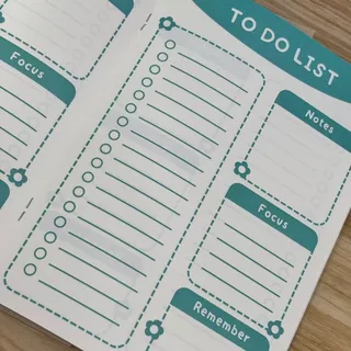 สมุด to do list notebook จดสิ่งที่ต้องทำ สมุดจด สมุดโน้ต กระดาษจดรายการที่ทำ สมุดตารางชีวิตประจำวัน