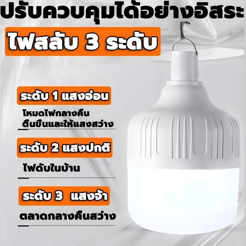 【ซื้อ 1 แถม 5】ขายส่ง ไฟโซล่าเซลล์ หลอดไฟโซล่าเซลล์ 50000W Solar light  แบบพกพา IP68กันน้ำ กันฟ้าผ่า  สว่างอัตโนมัติเ - รูปที่ 2