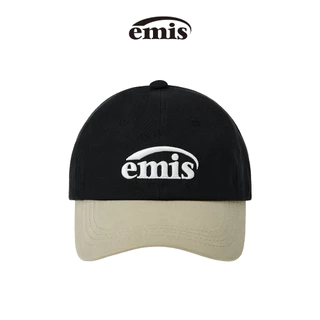 EMIS -NEW LOGO MIX BALL CAP(RENEWAL)(BEIGE/BLACK,BEIGE/BLUE,BEIGE/BROWN ,BEIGE/GREEN,BEIGE/NAVY ,BEIGE/RED ,BEIGE/WINE)