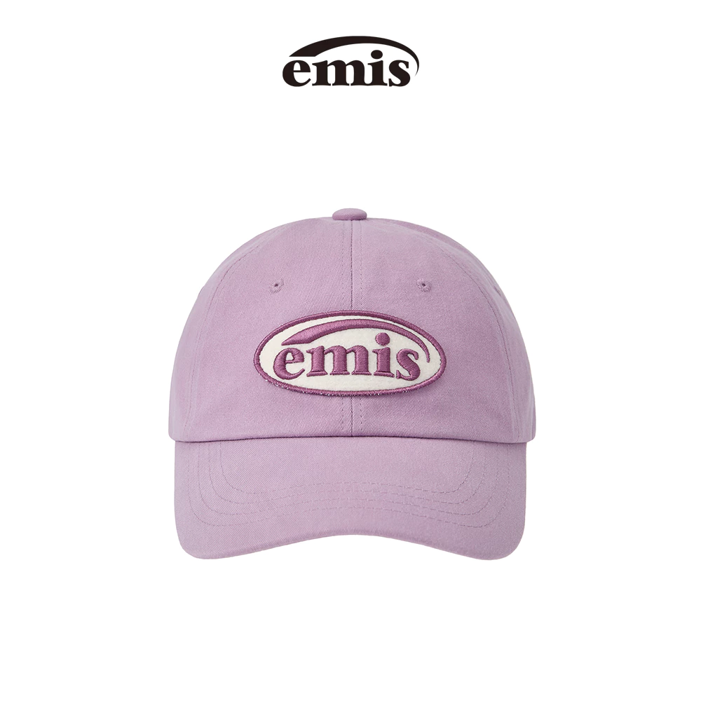 EMIS - TONE ON TONE WAPPEN BALL CAP (BEIGE ,BLACK ,BLUE ,BROWN ,GREY ,GREEN ,LIGHT PURPLE ,NAVY ,RED ,SKY BLUE ,WHITE)