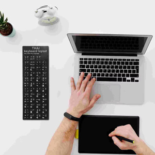 สติ๊กเกอร์แป้นพิมพ์ภาษาไทย สติ๊กเกอร์แป้นพิมพ์ภาษาไทยสำหรับแ…