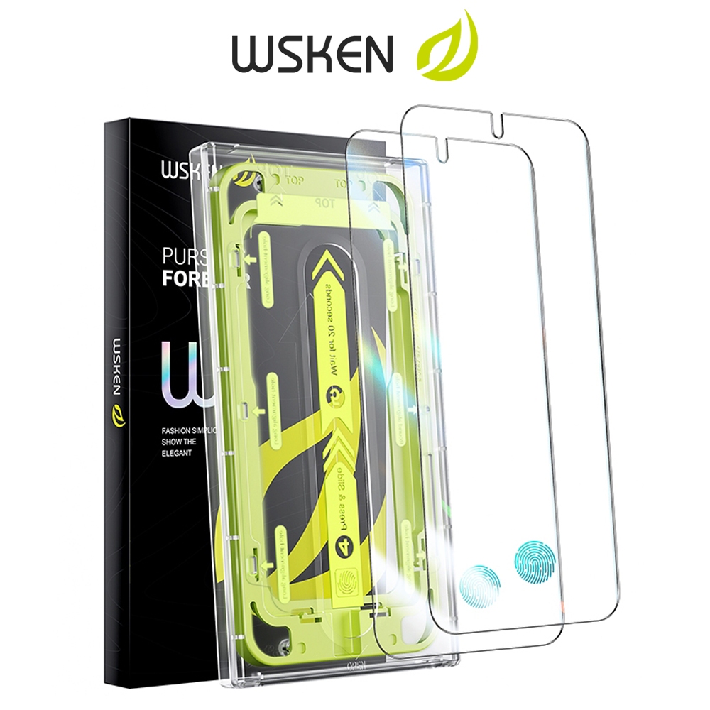 [2 Pack] Wsken ป้องกันหน้าจอ Samsung Galaxy S26Ultra S25 Ultra S24Ultra Plus ปกป้องหน้าจอกระจกนิรภัย HD Clear ฟิล์มกระจก