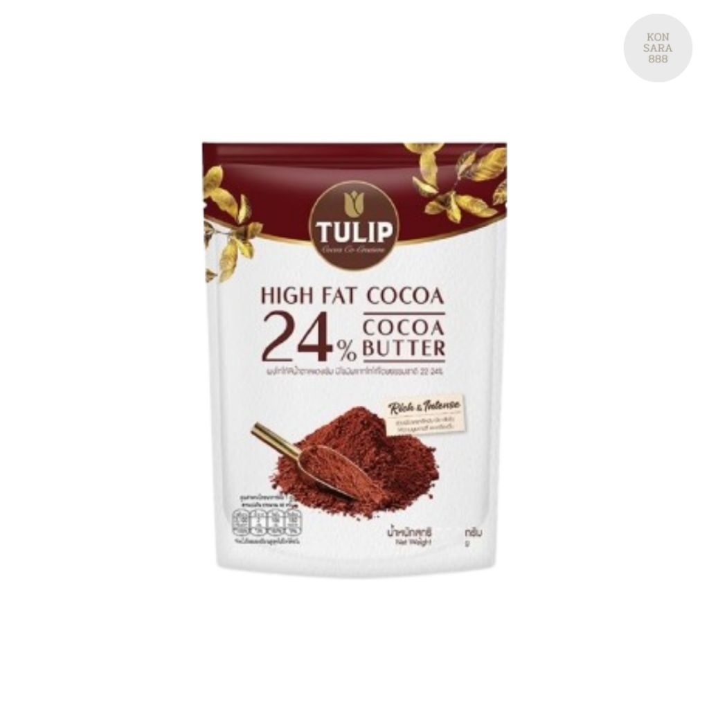 Tulip Cocoa Powder Dark Red Brown ทิวลิป ผงโกโก้สีน้ำตาลแดงเข้ม 440ก. 014672