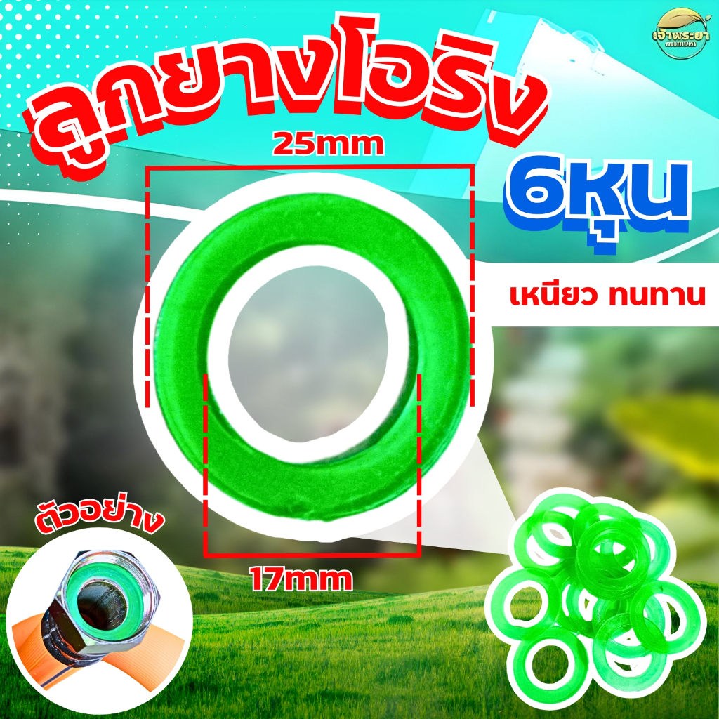 โอริงกันรั่ว 6หุน วงนอก 25mm วงใน 17mm อะไหล่เครื่องพ่นยา หัวพ่นยา  ด้ามพ่นยา  กันน้ำรั่วได้ดี