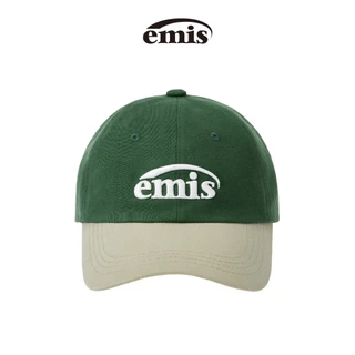 EMIS -NEW LOGO MIX BALL CAP(RENEWAL)(BEIGE/BLACK,BEIGE/BLUE,BEIGE/BROWN ,BEIGE/GREEN,BEIGE/NAVY ,BEIGE/RED ,BEIGE/WINE)
