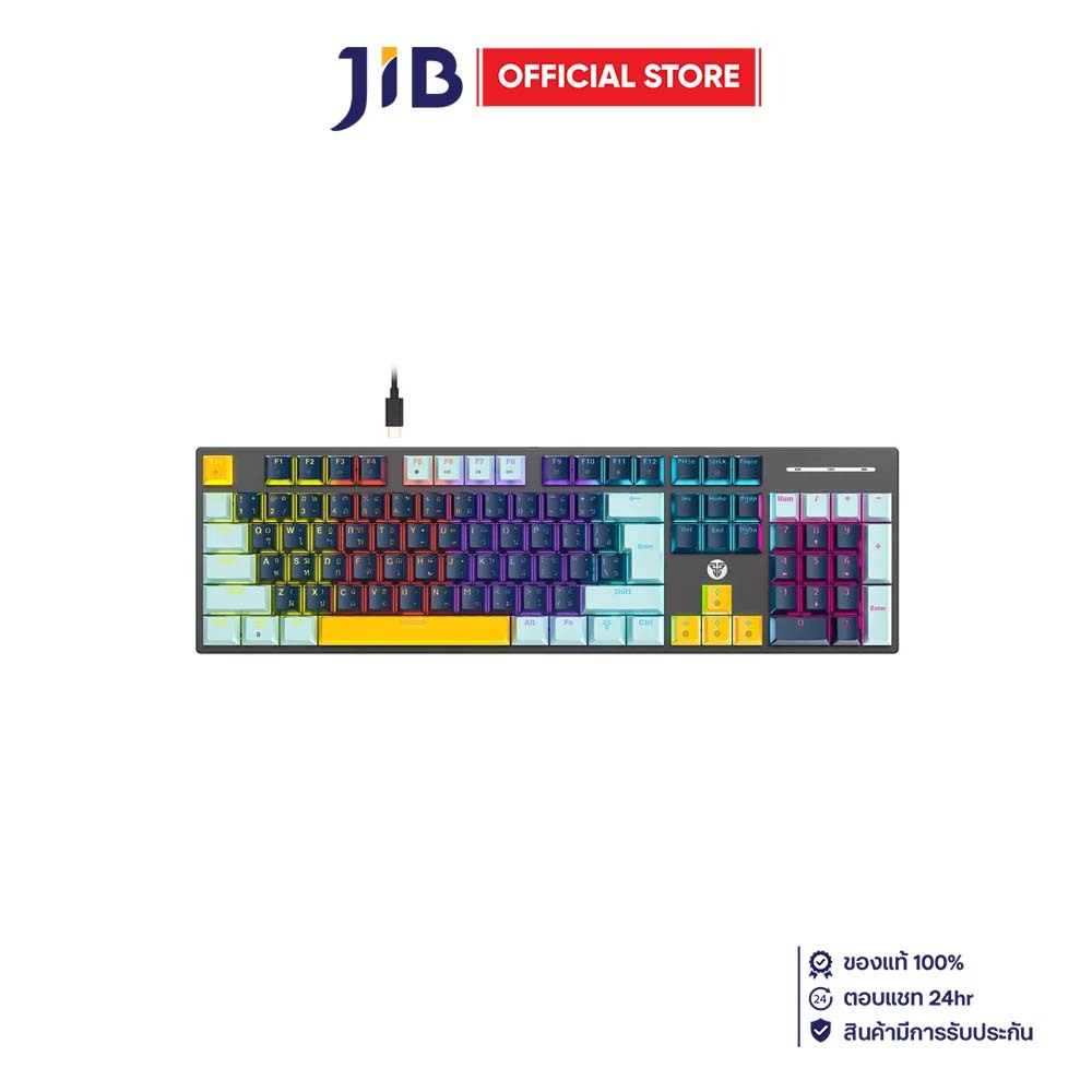KEYBOARD (คีย์บอร์ด) FANTECH ATOM104 MIZU EDITION MK889S RGB EN/TH - NAVY BLUE