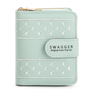 กระเป๋าสตางค์ใบเล็ก ปักลาย งานหนังPU (GC-5501) พกพาง่าย ช่อง…