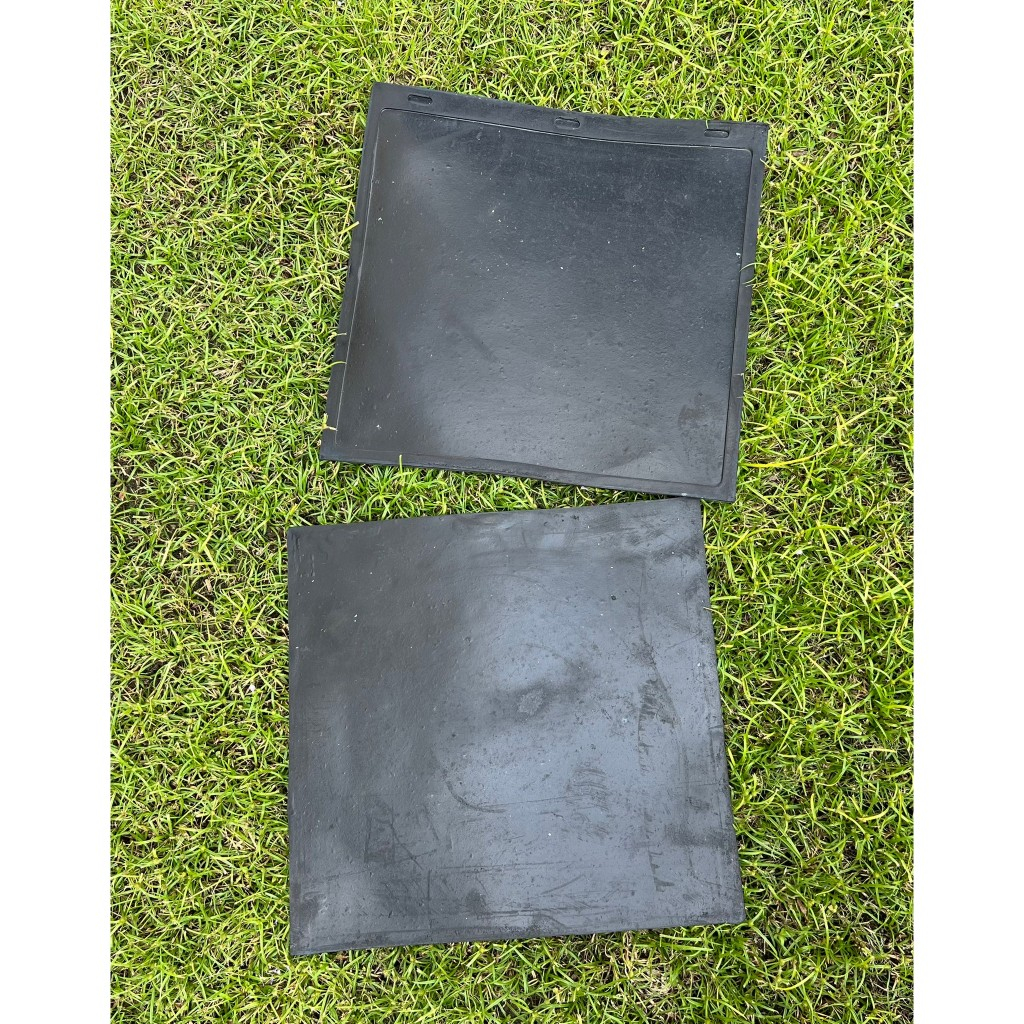 ยางบังโคลน กันโคลน กันโคลนรถบรรทุก6ล้อ ติดรถตัวเรียบ ขนาด 15×15นิ้ว 1ชุดมี2แผ่น   02-2601