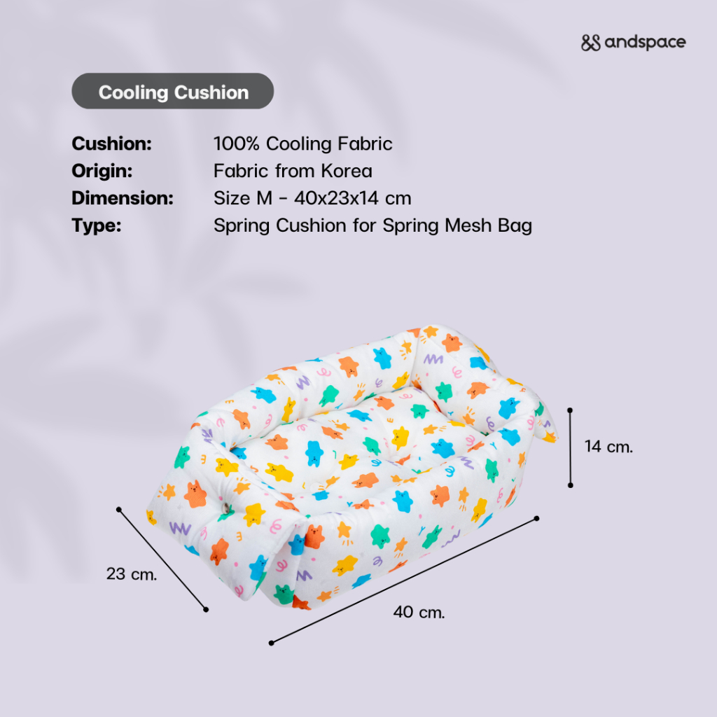 เบาะนอนสัตว์เลี้ยงผ้าเย็น CUSHION Cooling Max รุ่น Spring คาร์ซีทกลางรถและเบาะรองกระเป๋า ราคา ถูกที่สุด ดีลบีเคเค แกลเลอรีภาพที่ 6