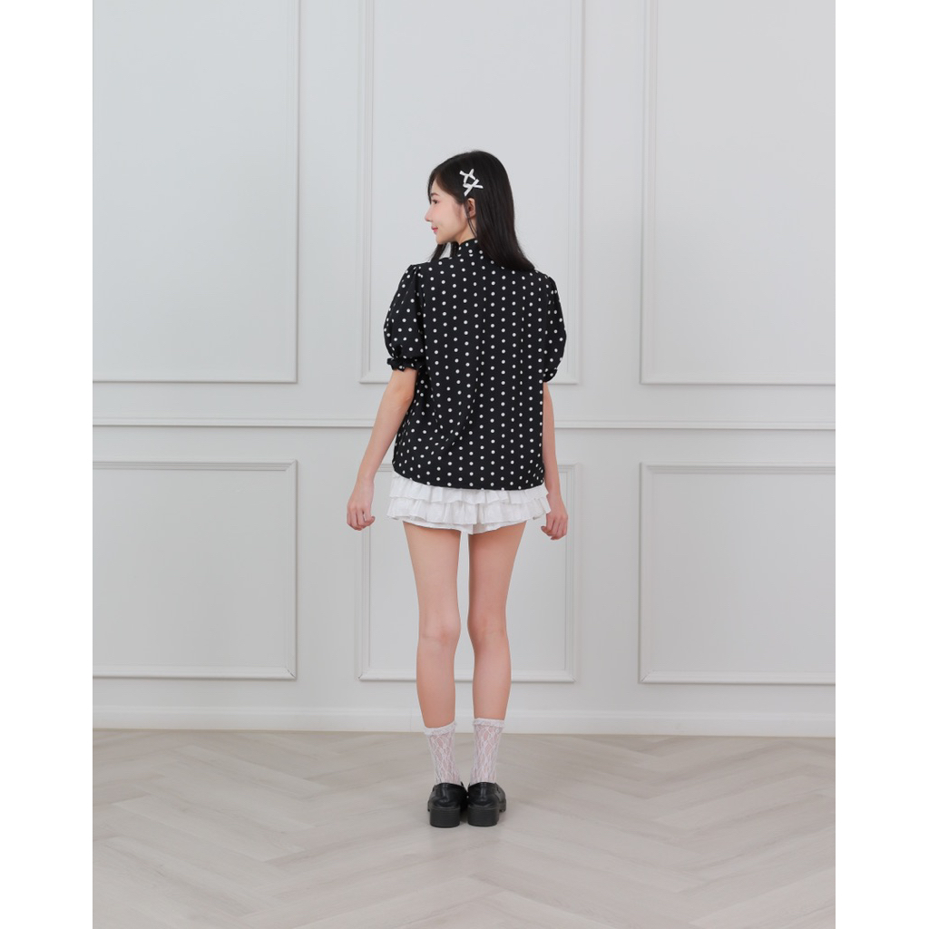 Marchroom.bkk - Polkadot shirts (black) - รูปที่ 3