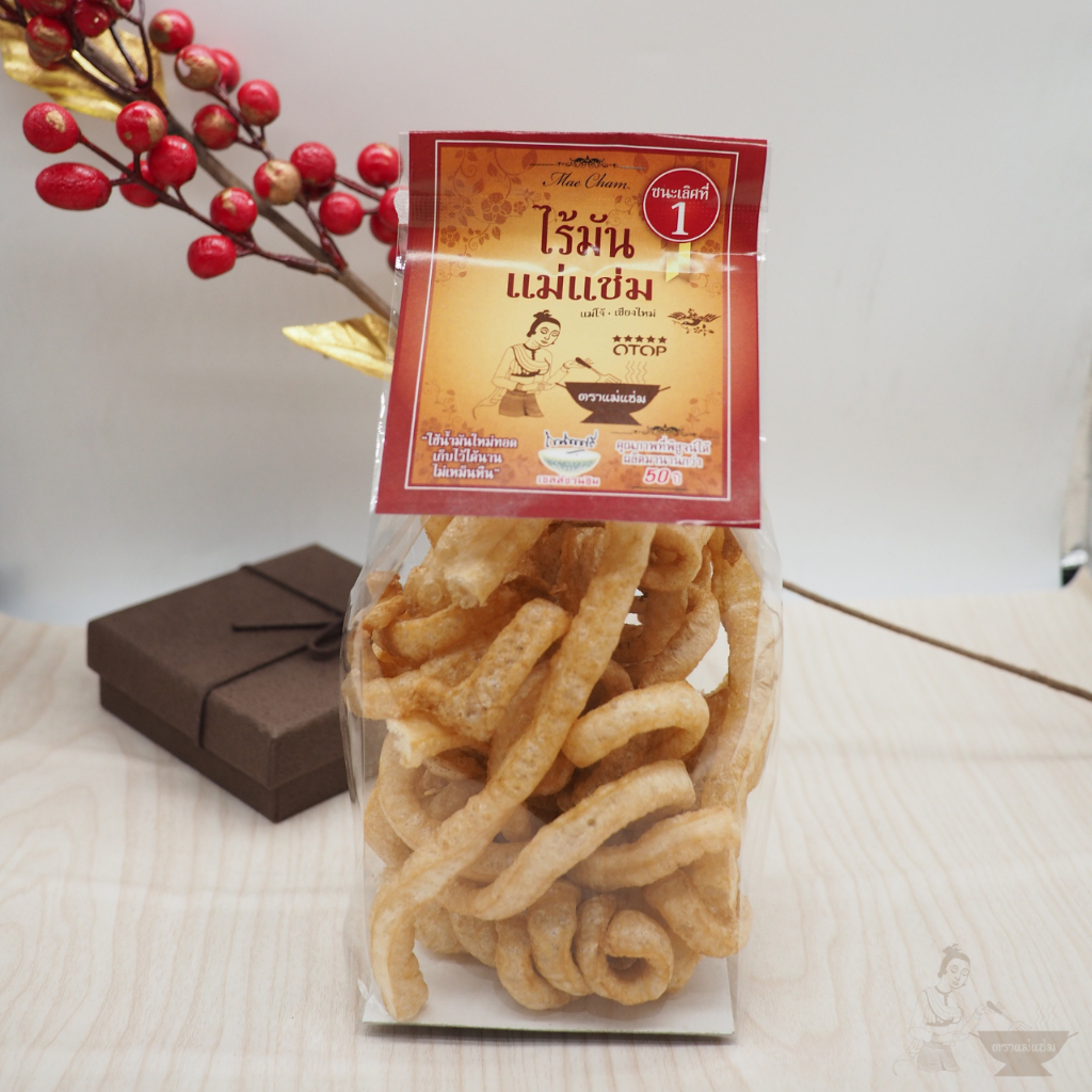แคบหมูไร้มันปรุงรส ตราแม่แช่ม