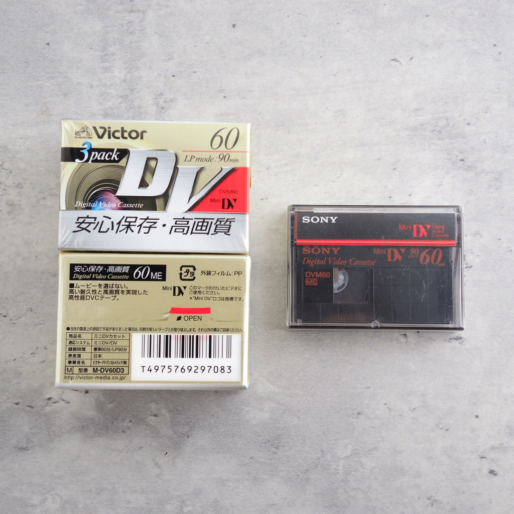 SONY, MAXELL ม้วนเทปเปล่า miniDV สำหรับกล้องวิดีโอ (VDO) หลายยี่ห้อ, ความยาว เลือกได้ในตัวเลือก ใหม่ เก่า มือสองญี่ปุ่น