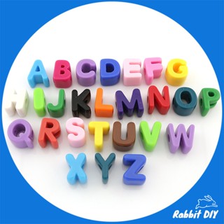 ลูกปัด ตัวอักษร ภาษาอังกฤษ A B C ขนาดใหญ่ สูง 2 ซม. รูร้อยให…