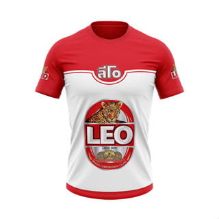 เสื้อแฟชั่น เสื้อพิมพ์ลาย ลายเบียร์ลีโอ ผ้านุ่ม ใส่สบาย